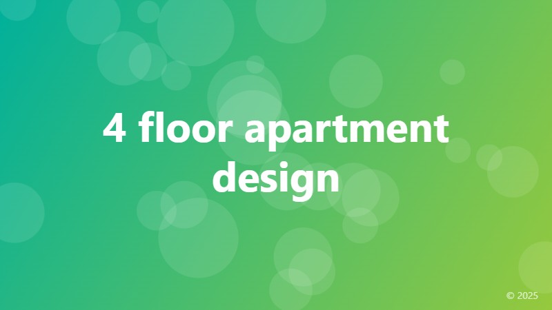 4 floor apartment design