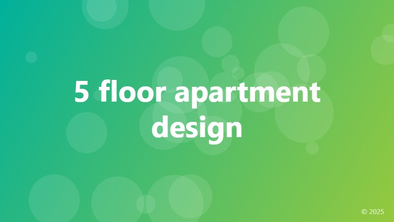 5 floor apartment design
