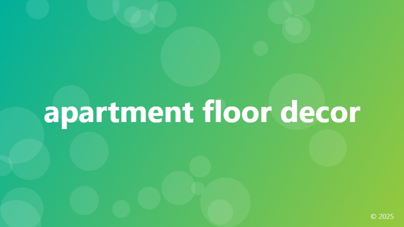 apartment floor decor
