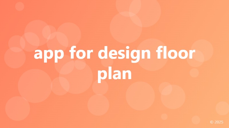 app for design floor plan
