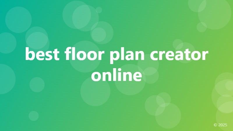 best floor plan creator online