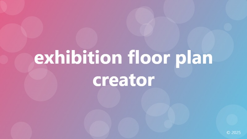 exhibition floor plan creator