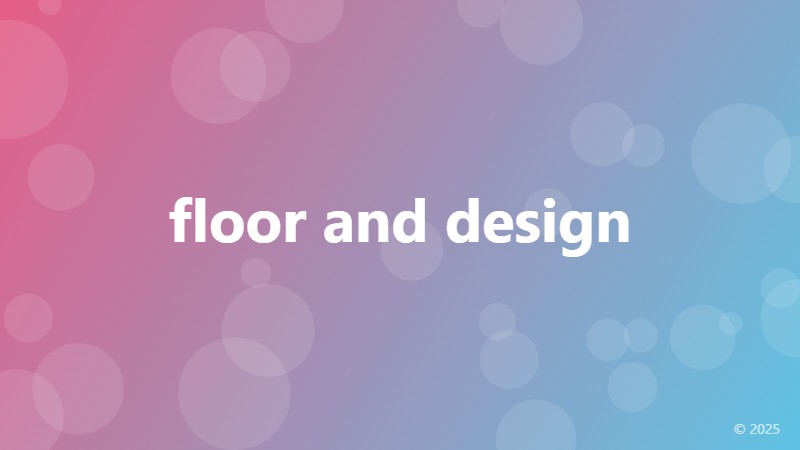 floor and design