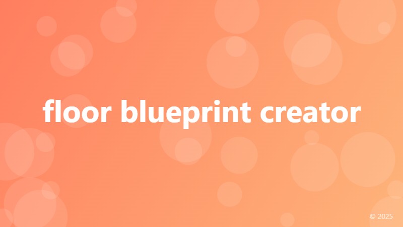 floor blueprint creator