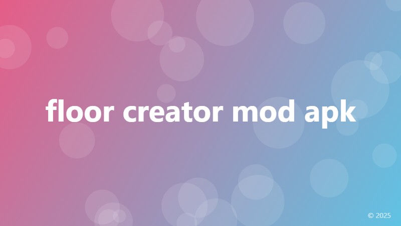 floor creator mod apk
