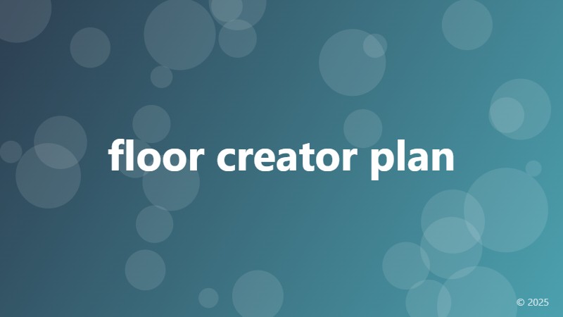 floor creator plan