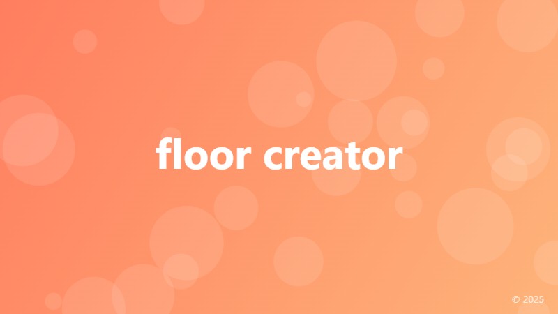 floor creator