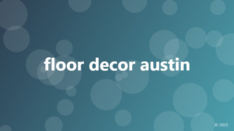 floor decor austin