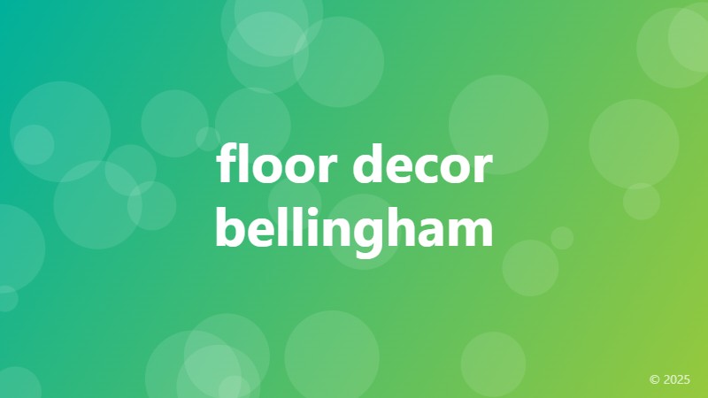 floor decor bellingham