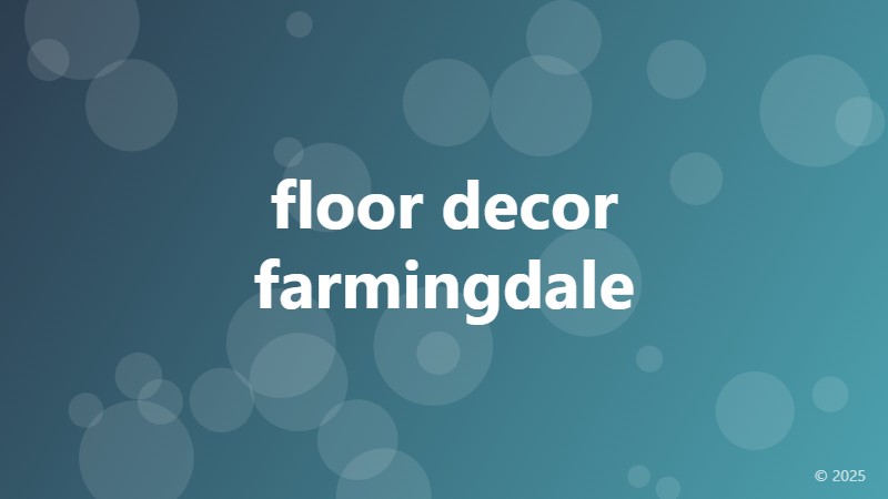 floor decor farmingdale