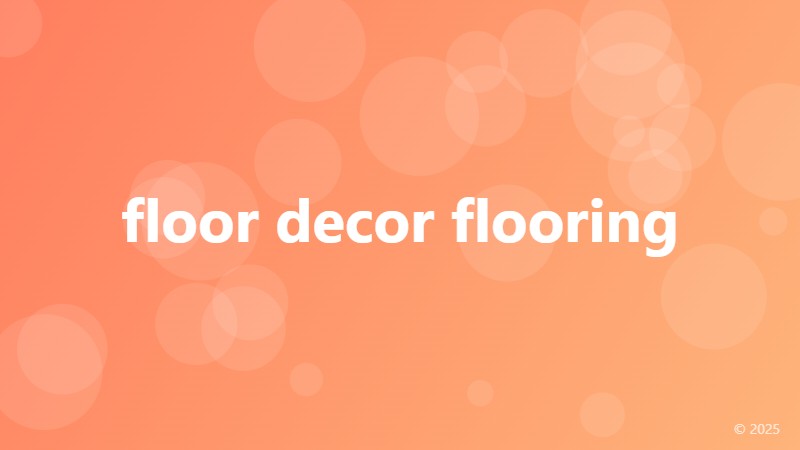 floor decor flooring