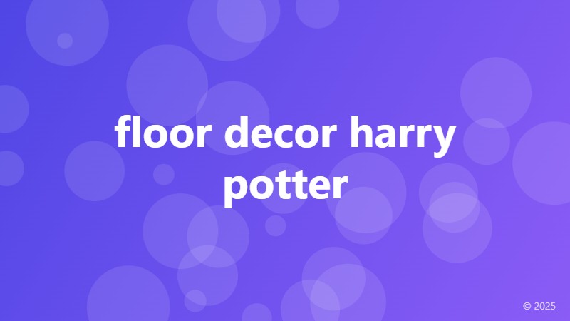 floor decor harry potter