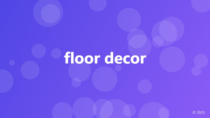 floor decor