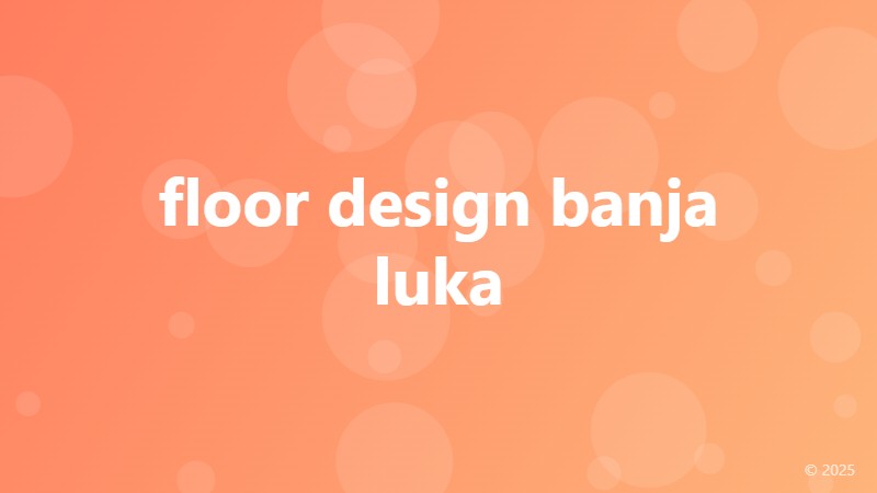 floor design banja luka