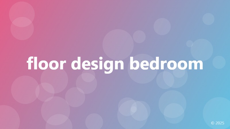 floor design bedroom