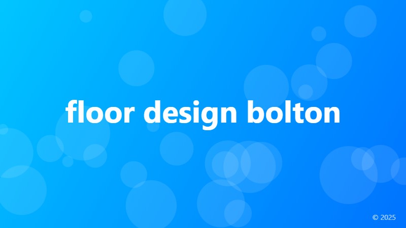 floor design bolton