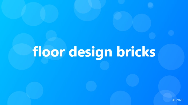 floor design bricks