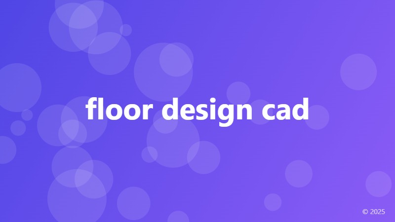 floor design cad