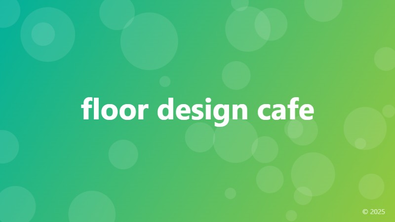 floor design cafe