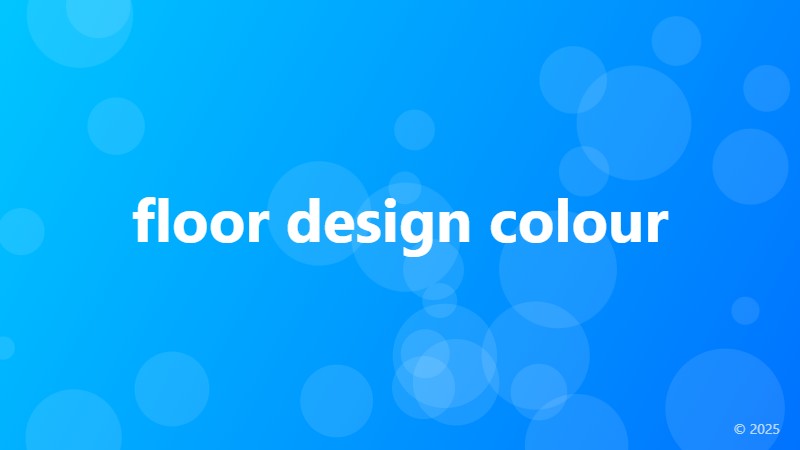 floor design colour