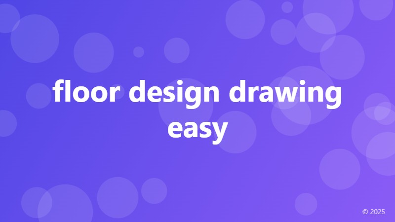floor design drawing easy