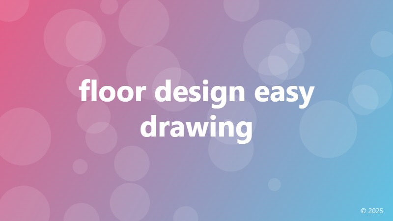 floor design easy drawing