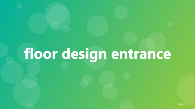 floor design entrance