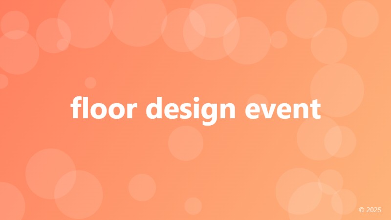 floor design event