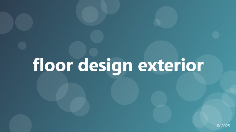 floor design exterior