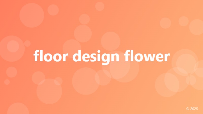 floor design flower