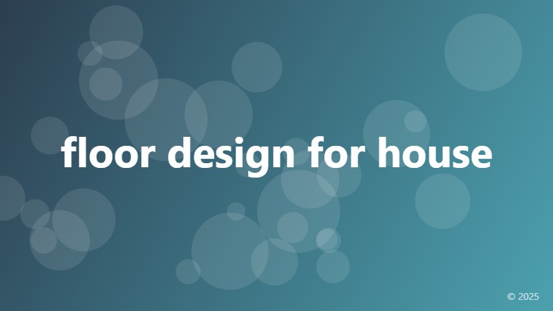 floor design for house