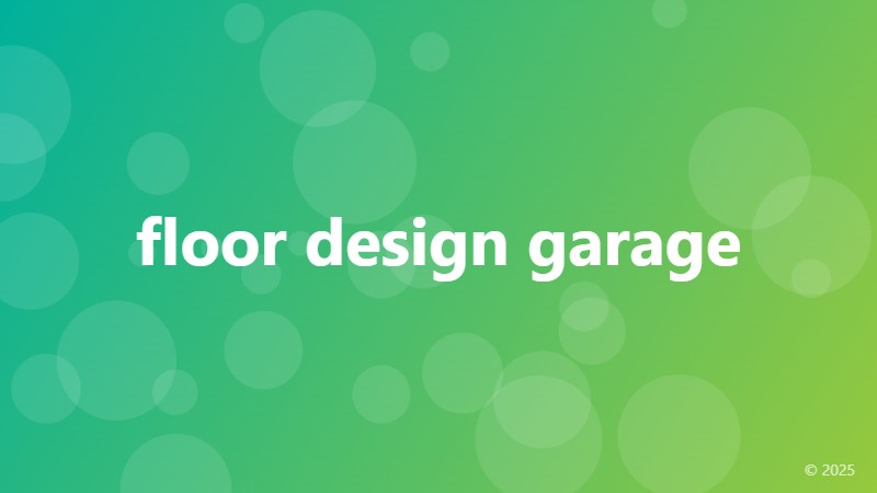 floor design garage
