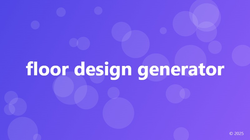 floor design generator
