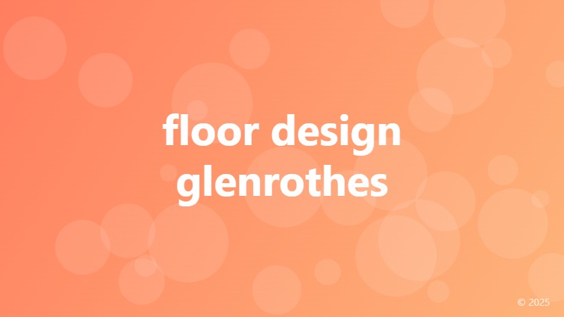floor design glenrothes