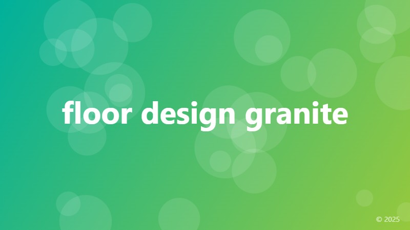 floor design granite