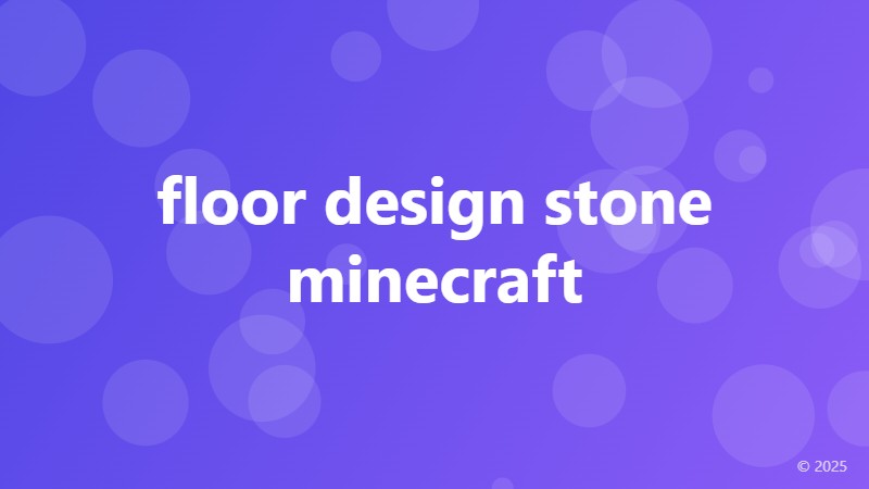 floor design stone minecraft