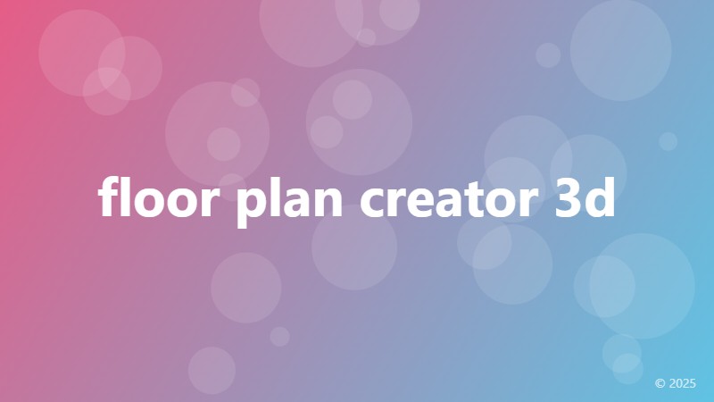 floor plan creator 3d