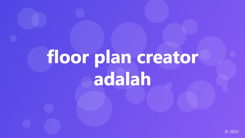 floor plan creator adalah