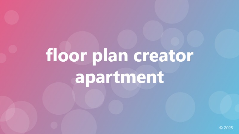 floor plan creator apartment