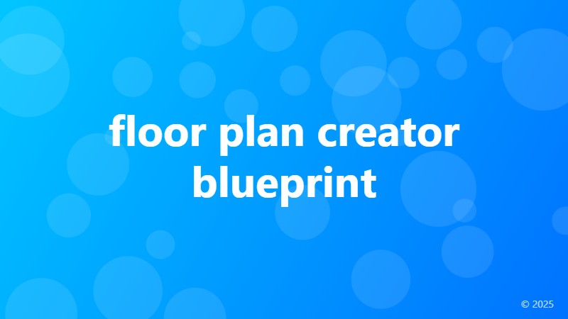 floor plan creator blueprint