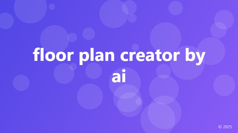 floor plan creator by ai