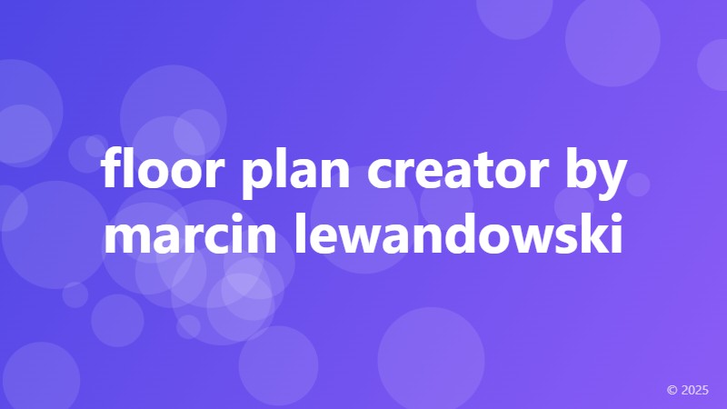 floor plan creator by marcin lewandowski