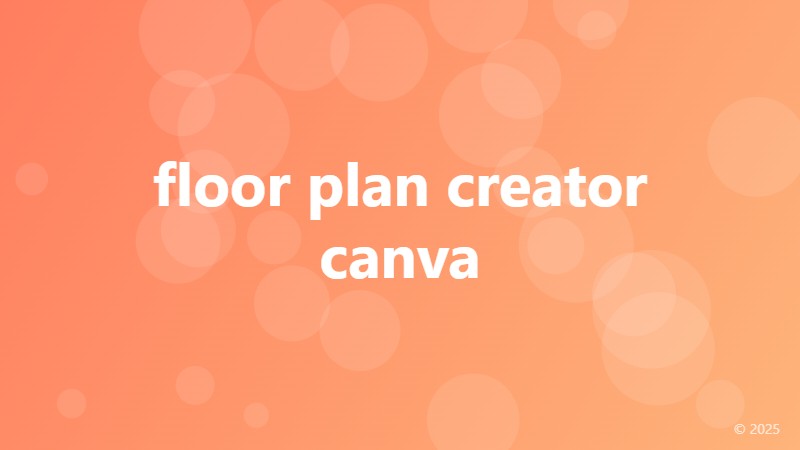 floor plan creator canva