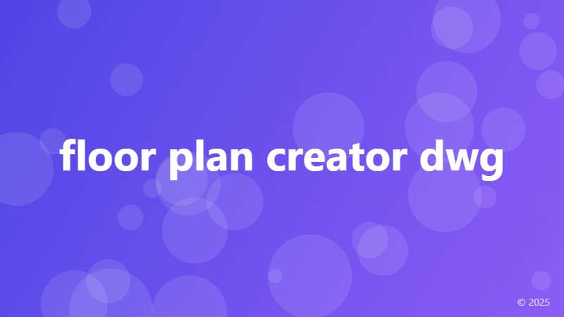 floor plan creator dwg