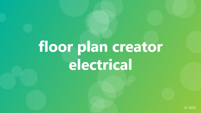 floor plan creator electrical