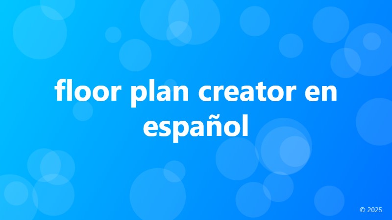 floor plan creator en español