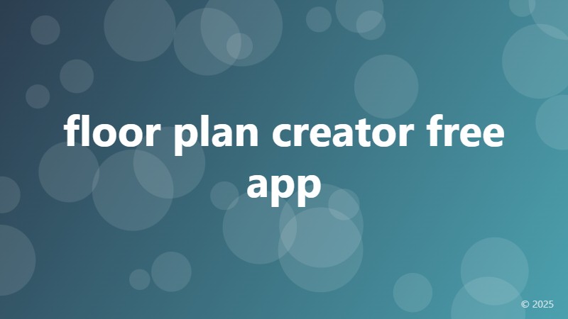 floor plan creator free app