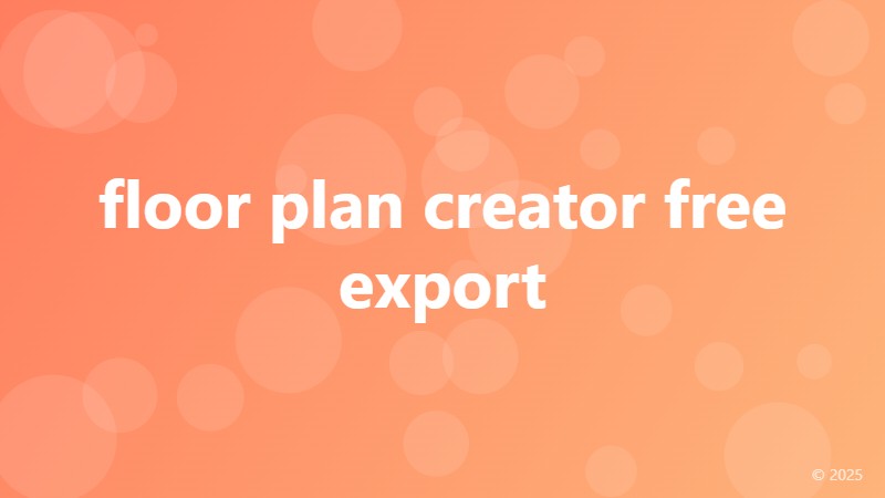floor plan creator free export
