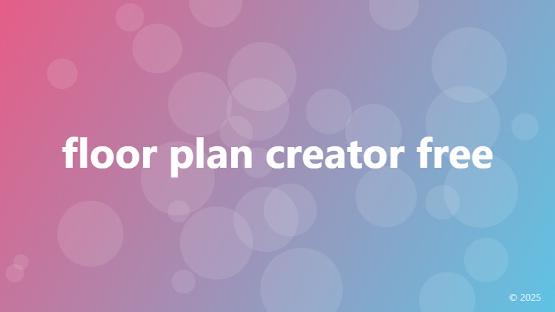 floor plan creator free