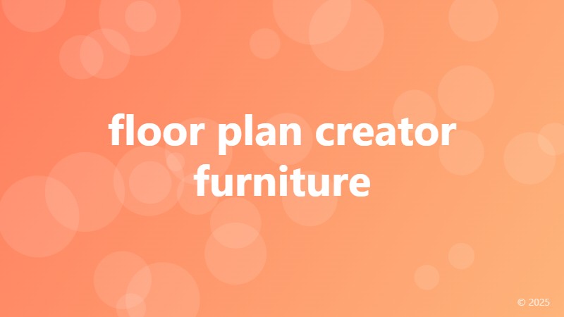 floor plan creator furniture
